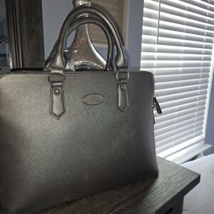 Black Leather Men's Bag
